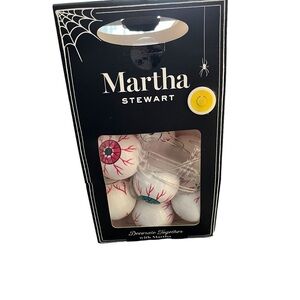 NIB New Old Stock Martha Stewart 6 Foot Halloween Eyeball Garland Lights Up
